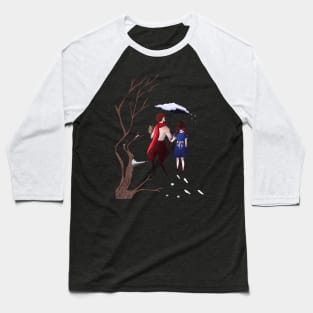 Tumnus and Lucy Baseball T-Shirt